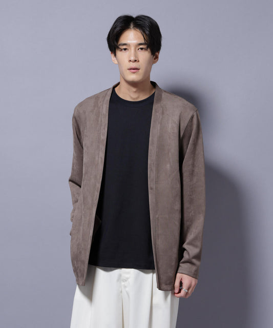 フェイクスエードトッパーカーディガン