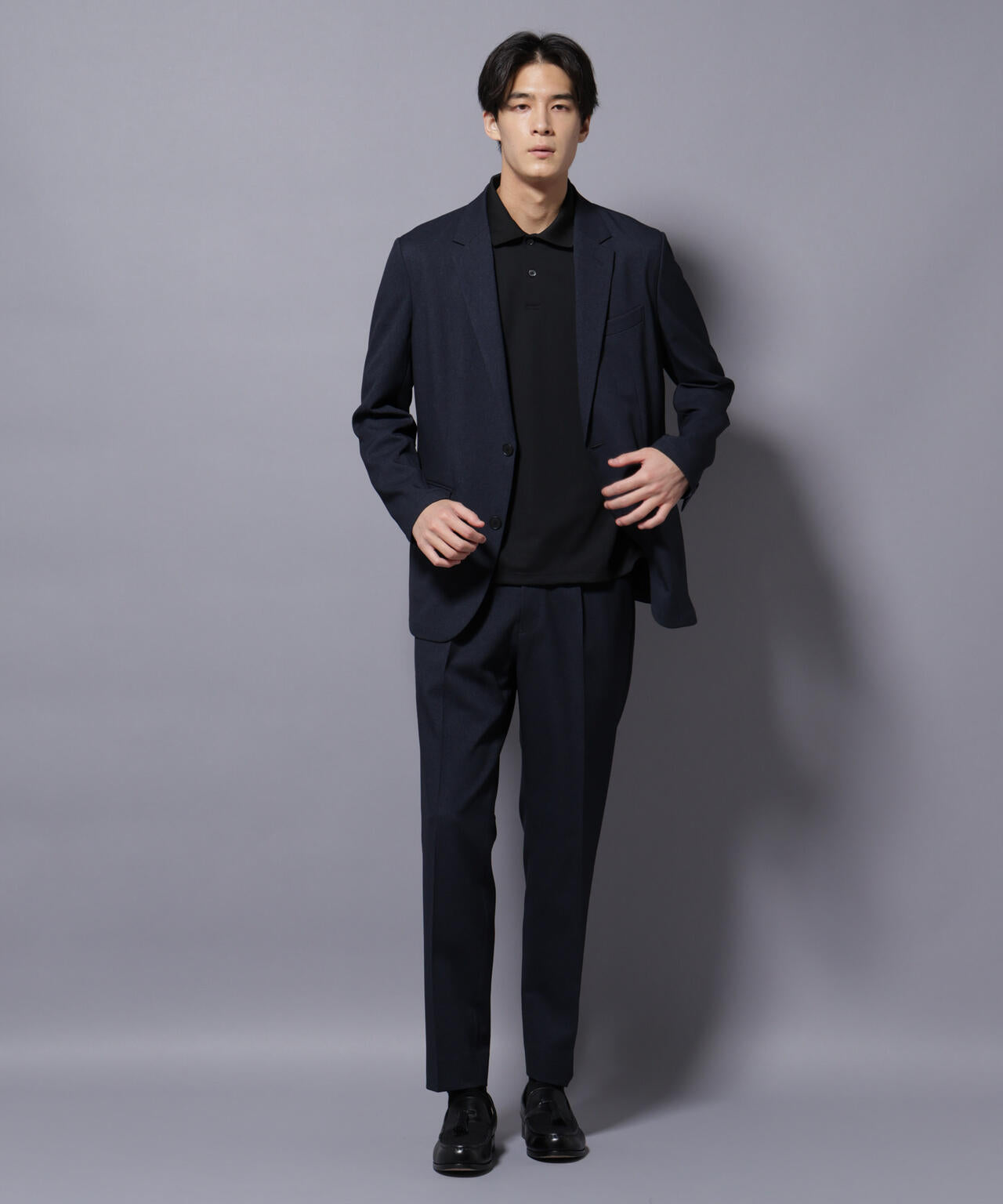 ｢Damerino｣LANATEC(R)シャークスキンセットアップ防シワ形態安定