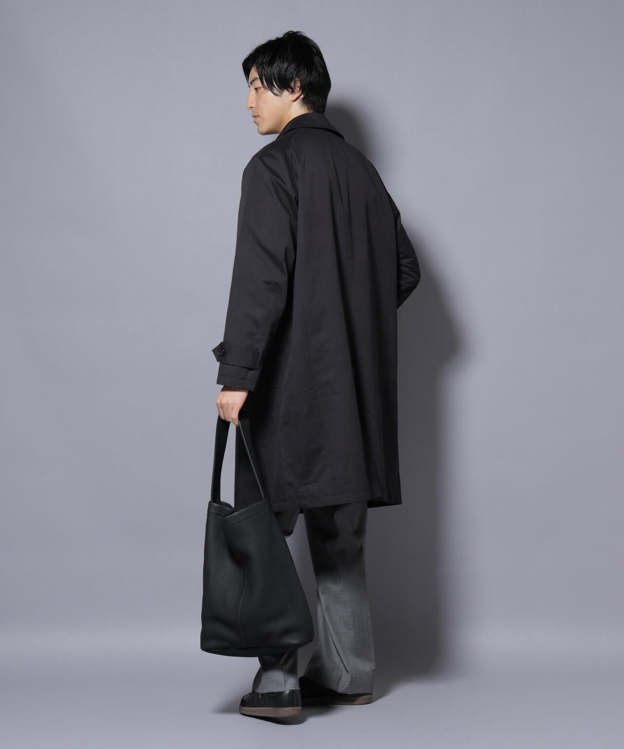 微起毛バルカラーコート