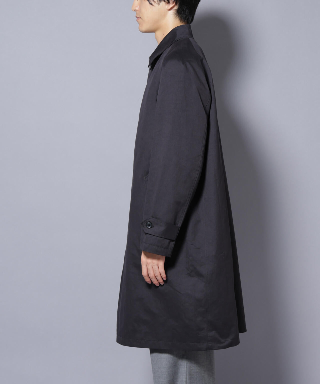 微起毛バルカラーコート