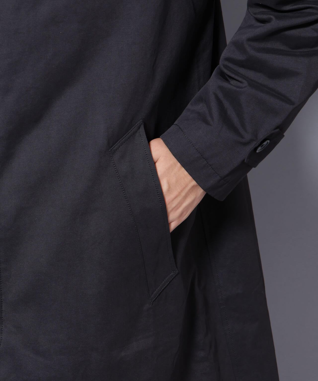 微起毛バルカラーコート