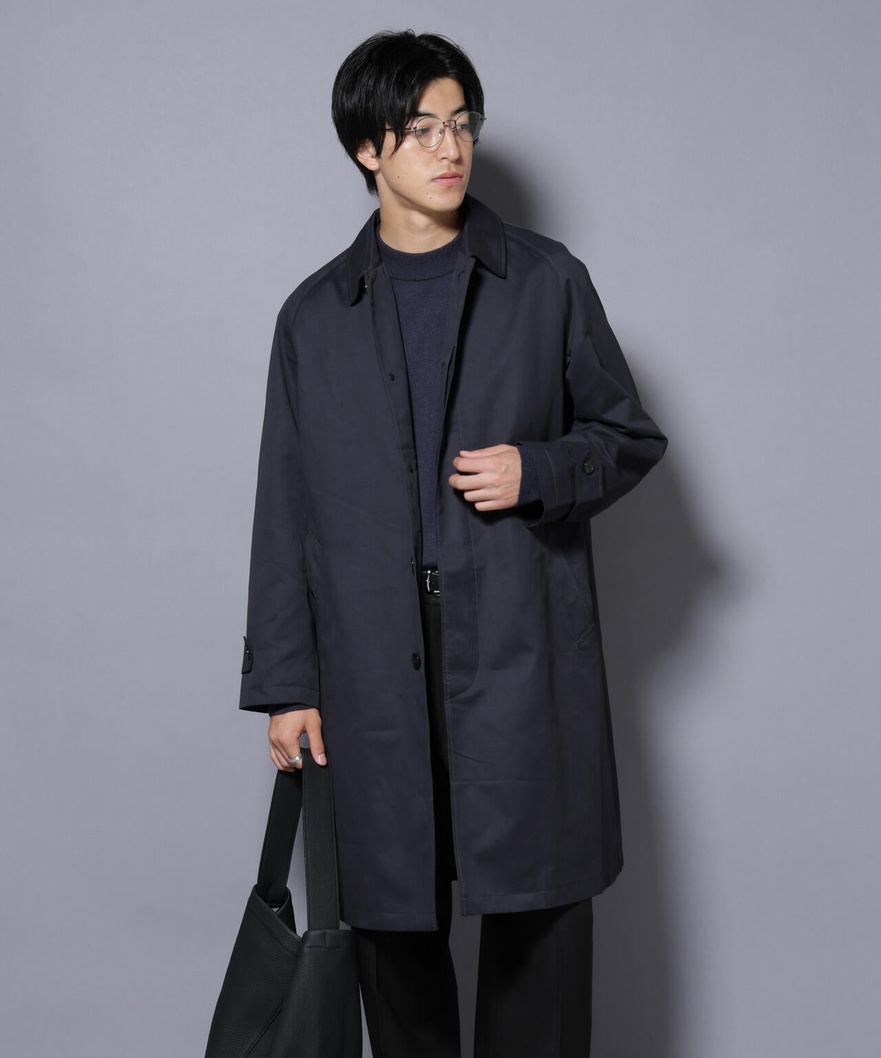 微起毛バルカラーコート