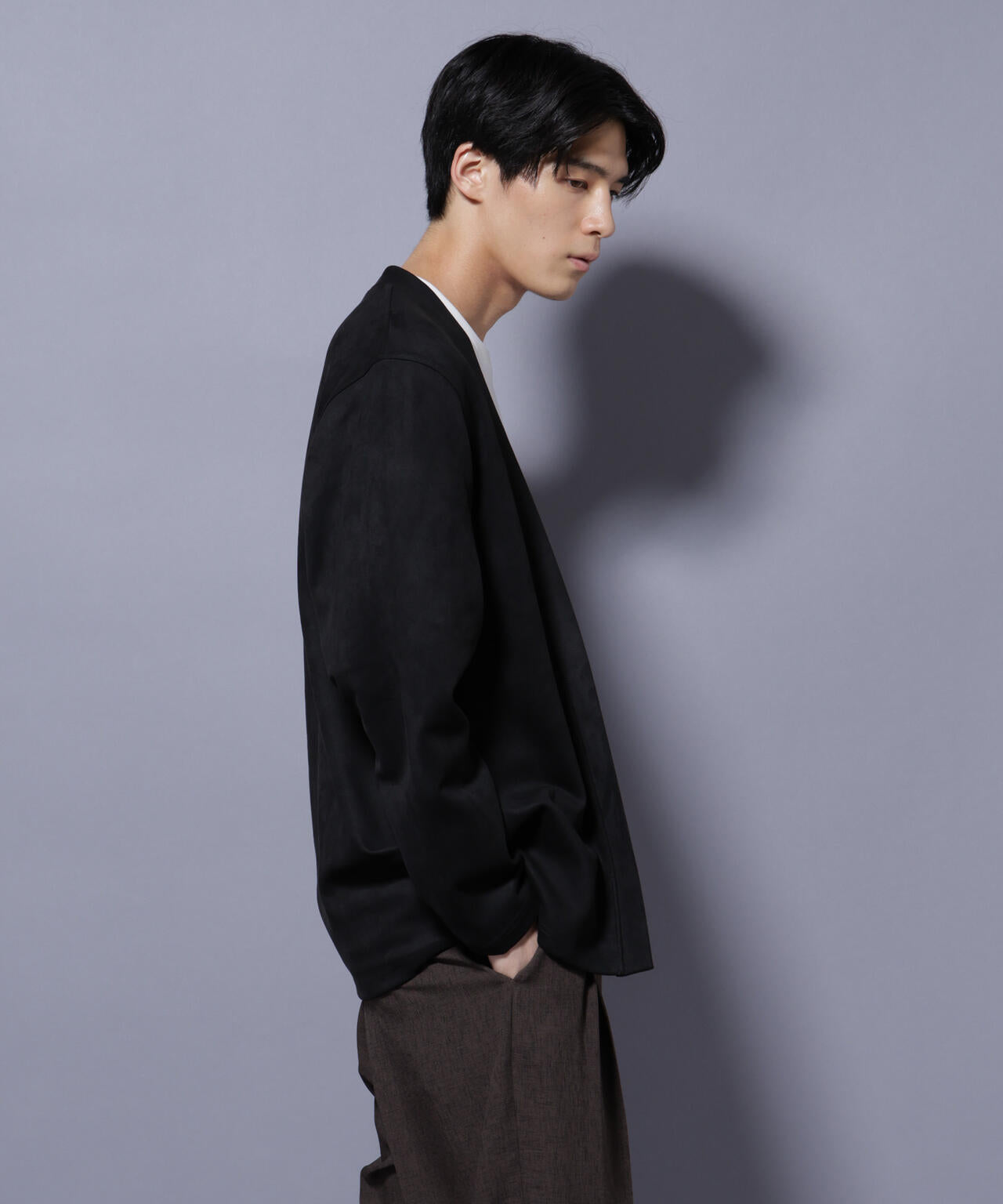 フェイクスエードトッパーカーディガン